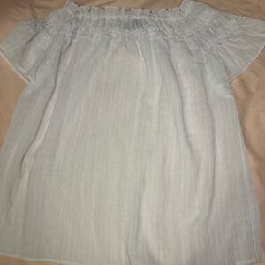 NYC White Textured Blouse